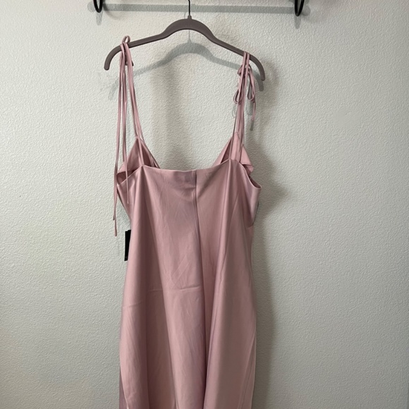 Eloquii Satin Mini Cowl Neck Lilac Slip Dress - Size 20 - New With Tags - Picture 5 of 6